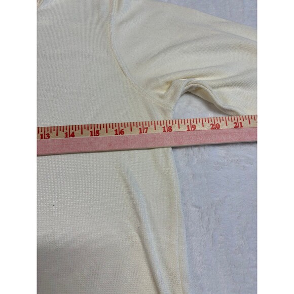 Vintage Paul Harris Design Cream Knit Long Sleeve Crewneck size small - Picture 2 of 5
